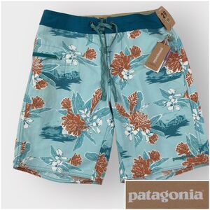 Patagonia Wavefarer Board Shorts Mens Size 29 Multicolor Swim 19" Length NEW $69